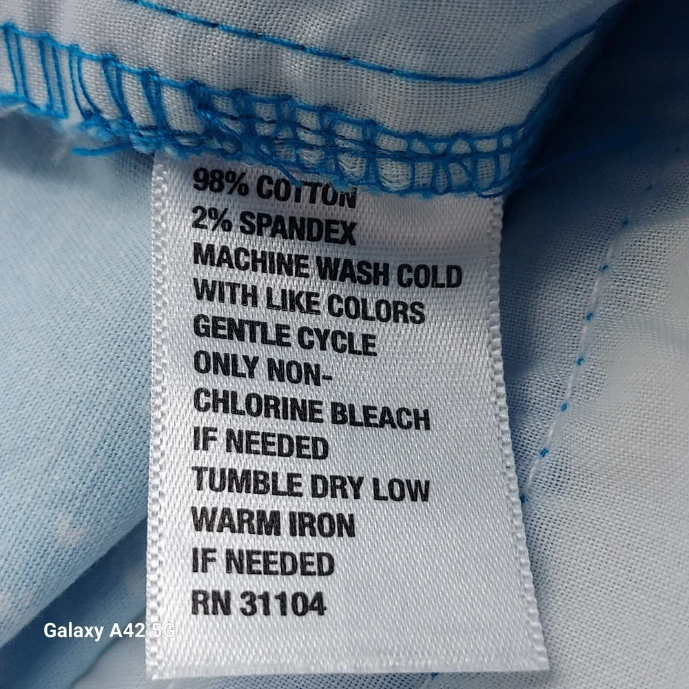 Crown & Ivy Womens Blue Pink Flamingo Print Bermuda Shorts Size 16 NWT - Picture 3 of 6